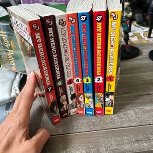 Series of 7 books of “My Hero Acadamia “ comics